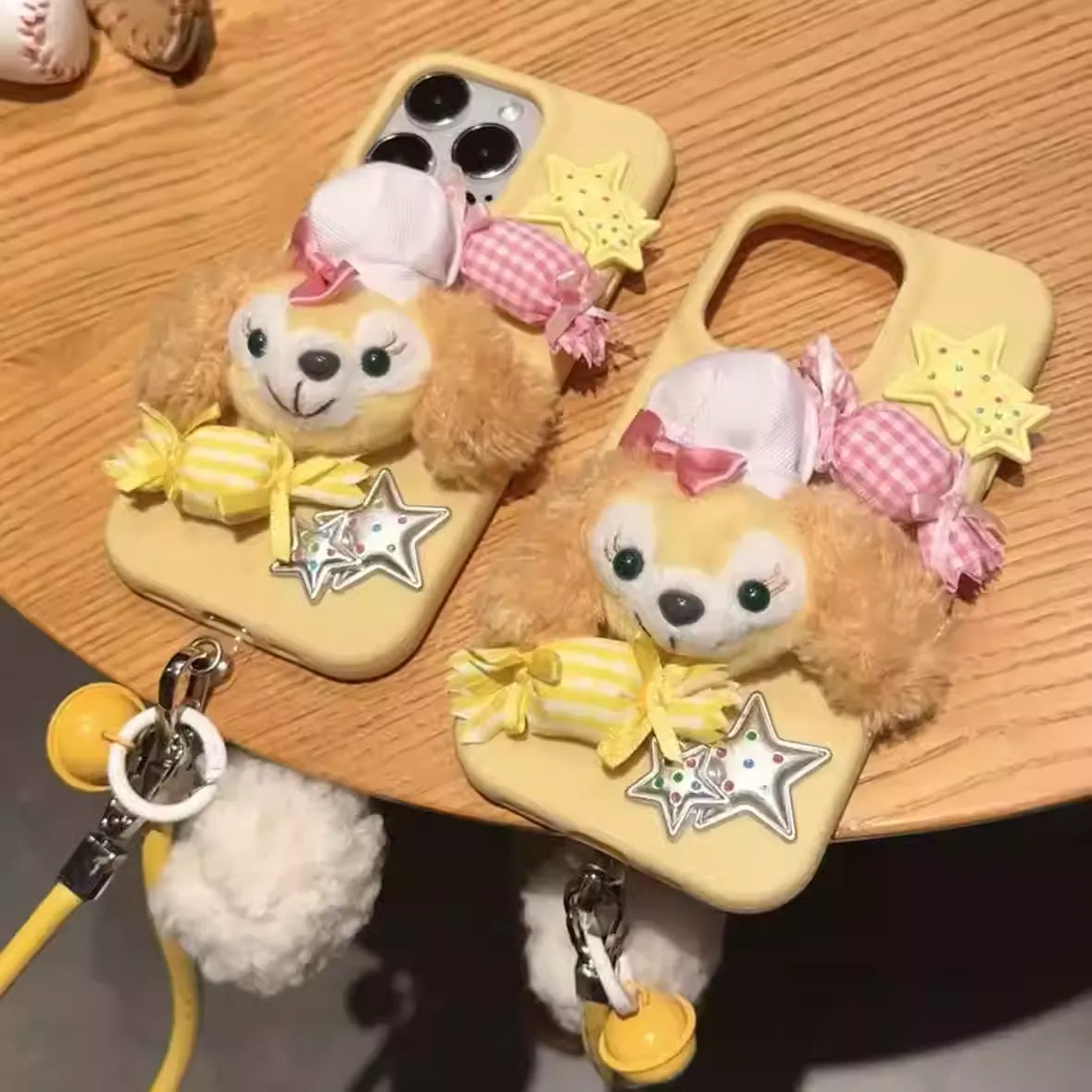 Duffy Bear - themed phone cases, with cute plush elements and delicate decorations, are adorable and eye - catching
