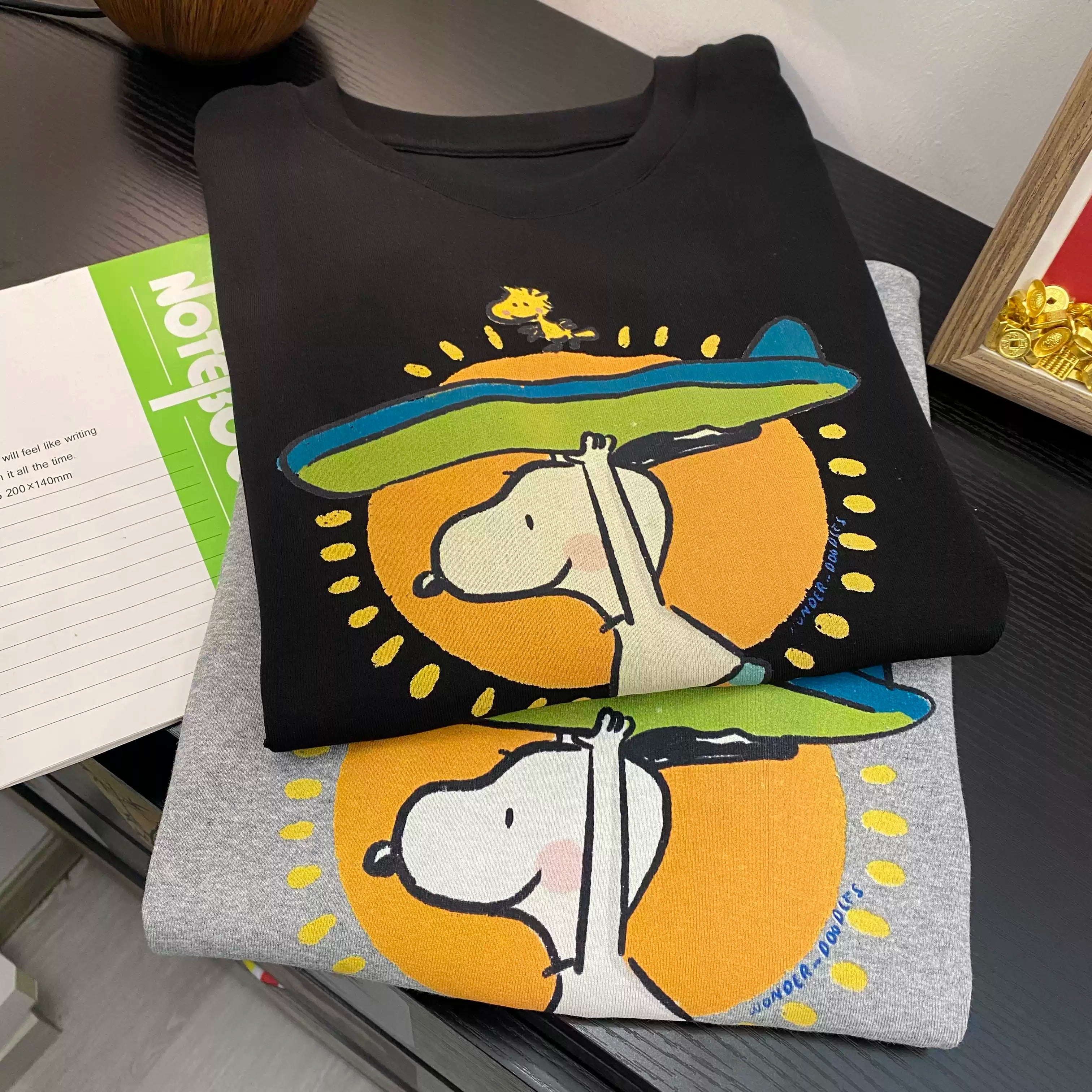 Surfboard Snoopy Cotton T-Shirt | Vintage  Oversized Tee