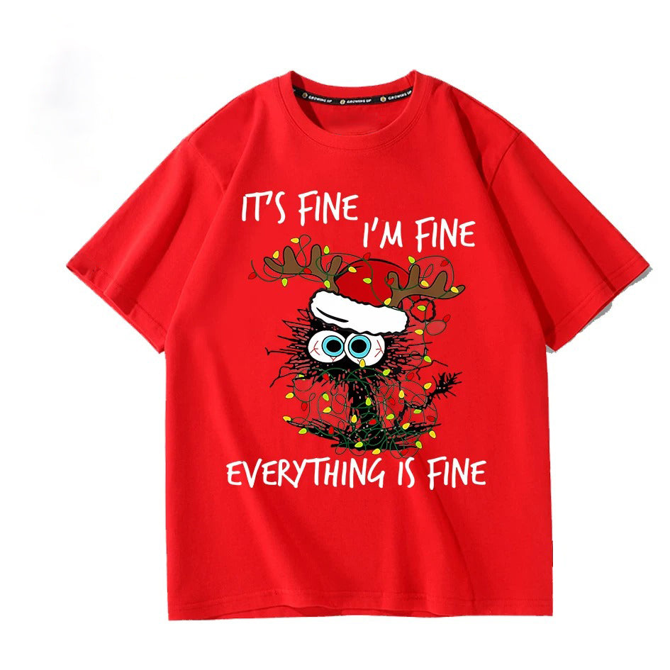 Funny Christmas Graphic T-Shirt – Holiday Oversized Tee