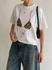 A229 - Summer Beach Oversized Cotton T-Shirt – Casual Loose Fit Premium Tee