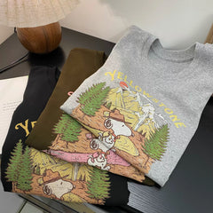 SNOOPY Graphic Cotton T-Shirt | Vintage National Park Oversized Tee
