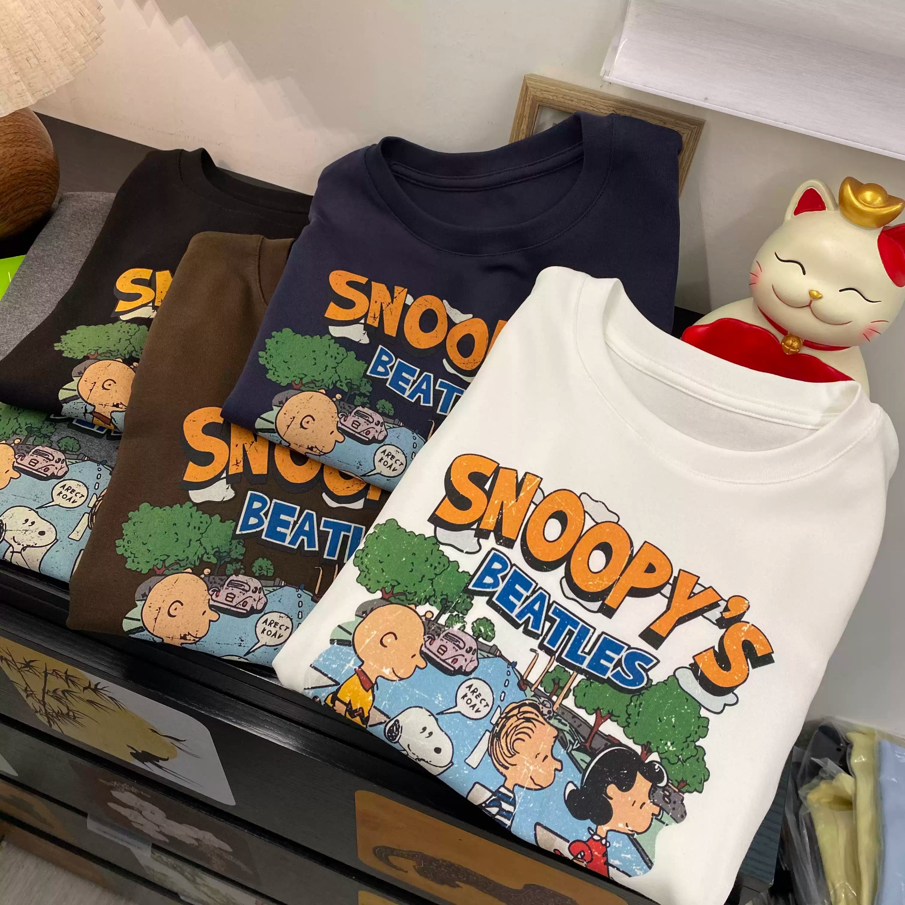 Vintage Snoopy Cotton T-Shirt | Retro Oversized Streetwear Tee