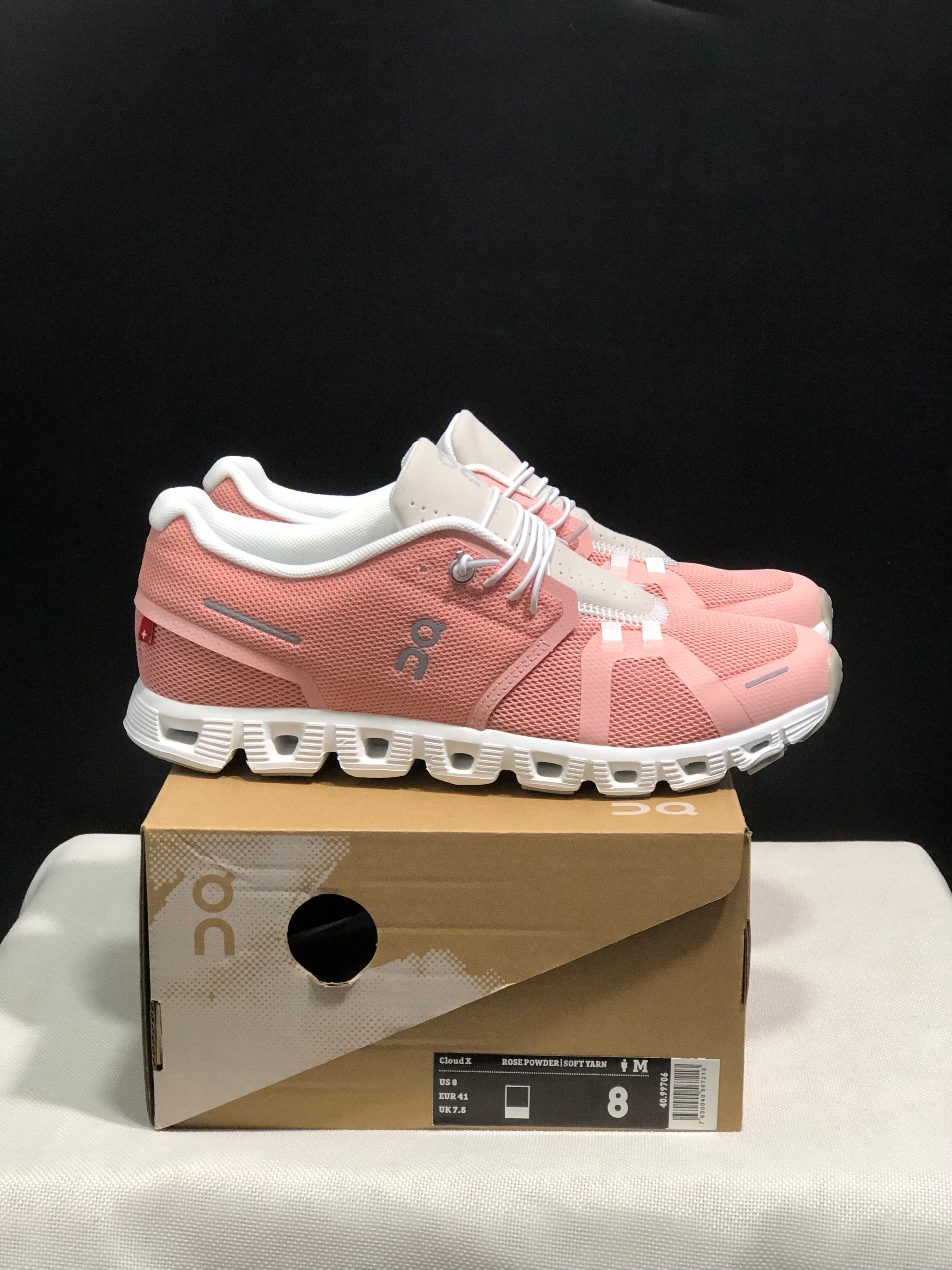 On Cloud 5 Rose pink + shell pink