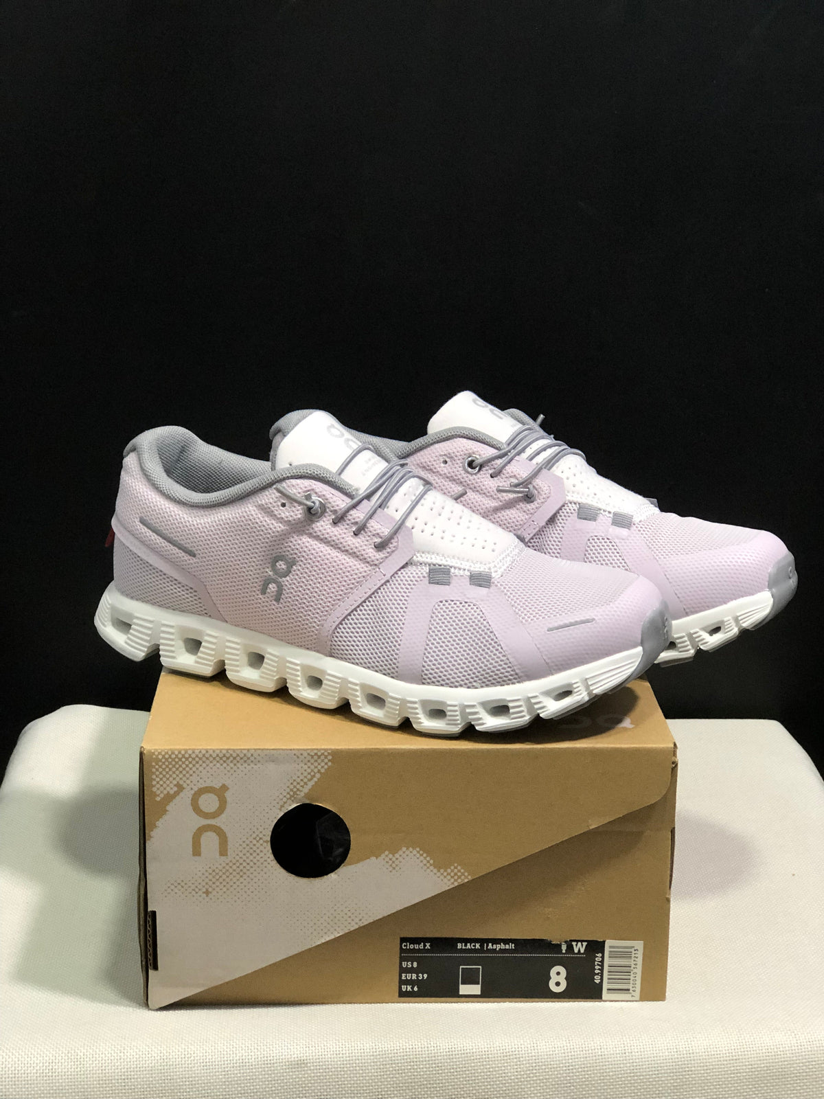 On Cloud 5 Shell pink + white