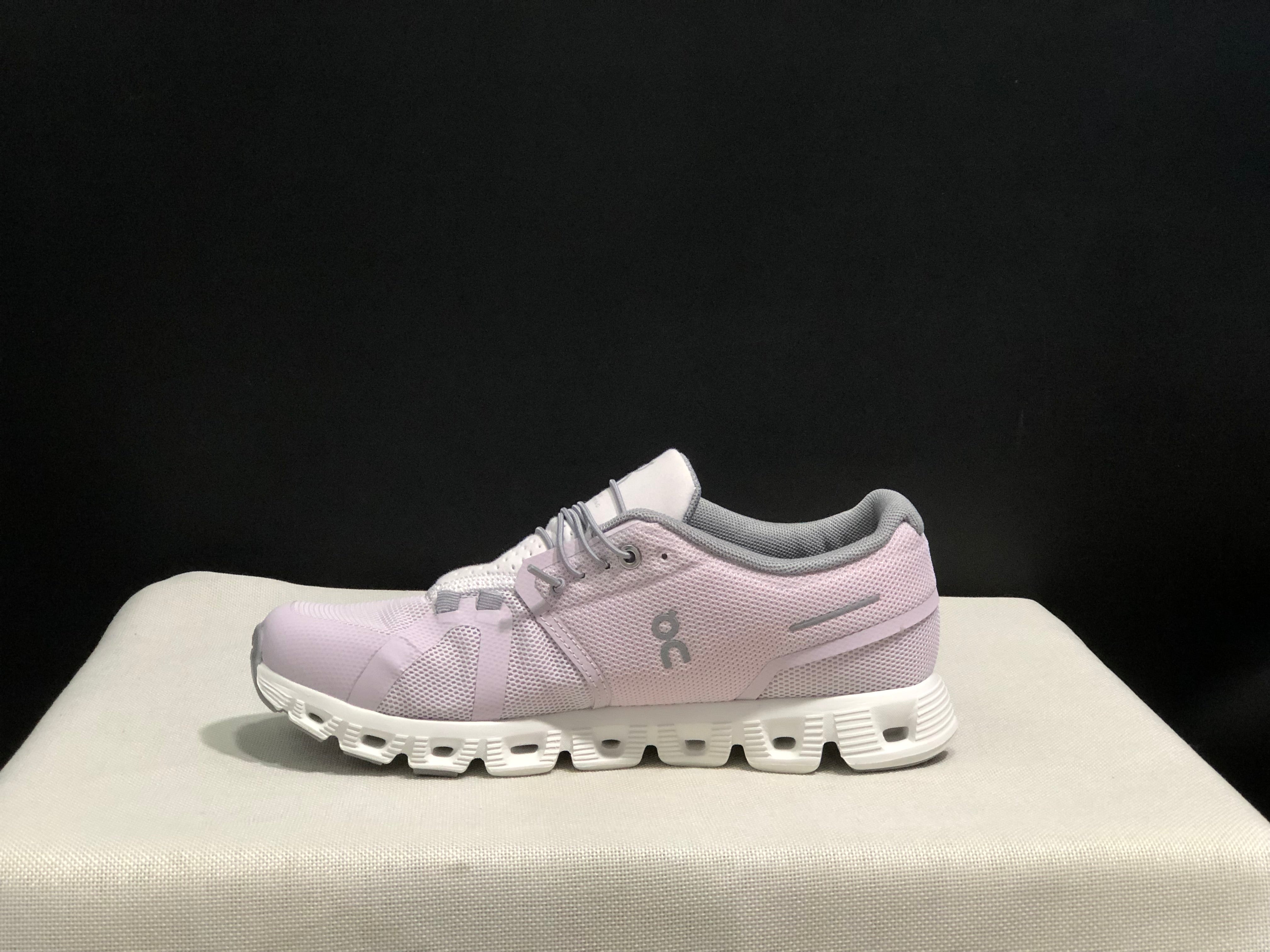 On Cloud 5 Shell pink + white