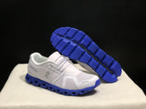 On Cloud 5 fog white + blue