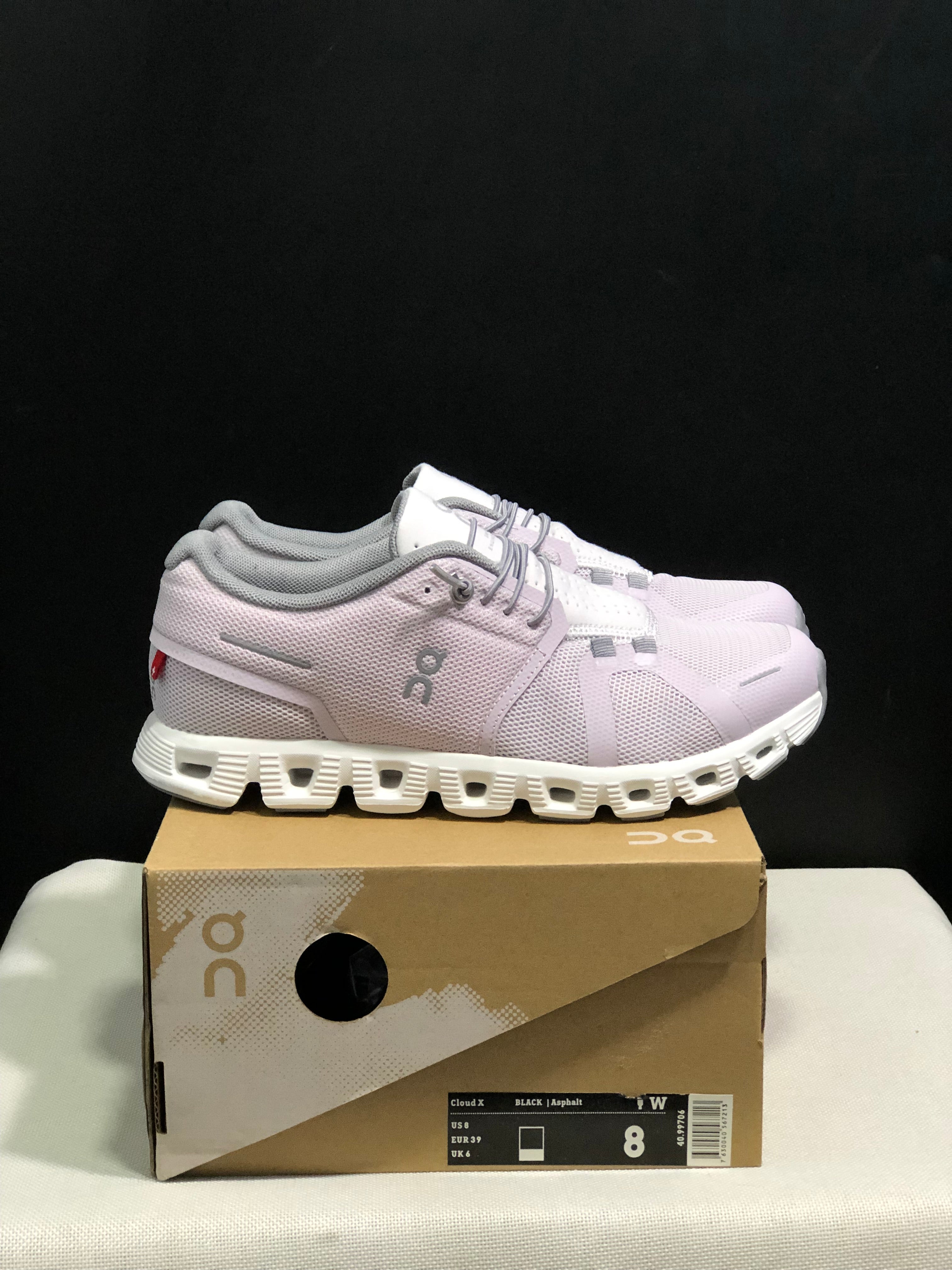On Cloud 5 Shell pink + white