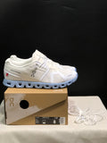 On Cloud 5 white light gray blue