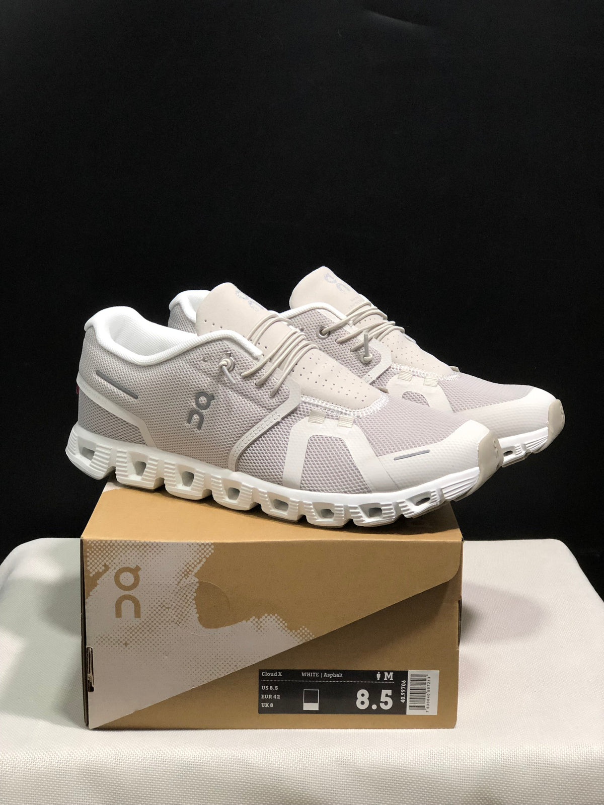 On Cloud 5 Pearl White