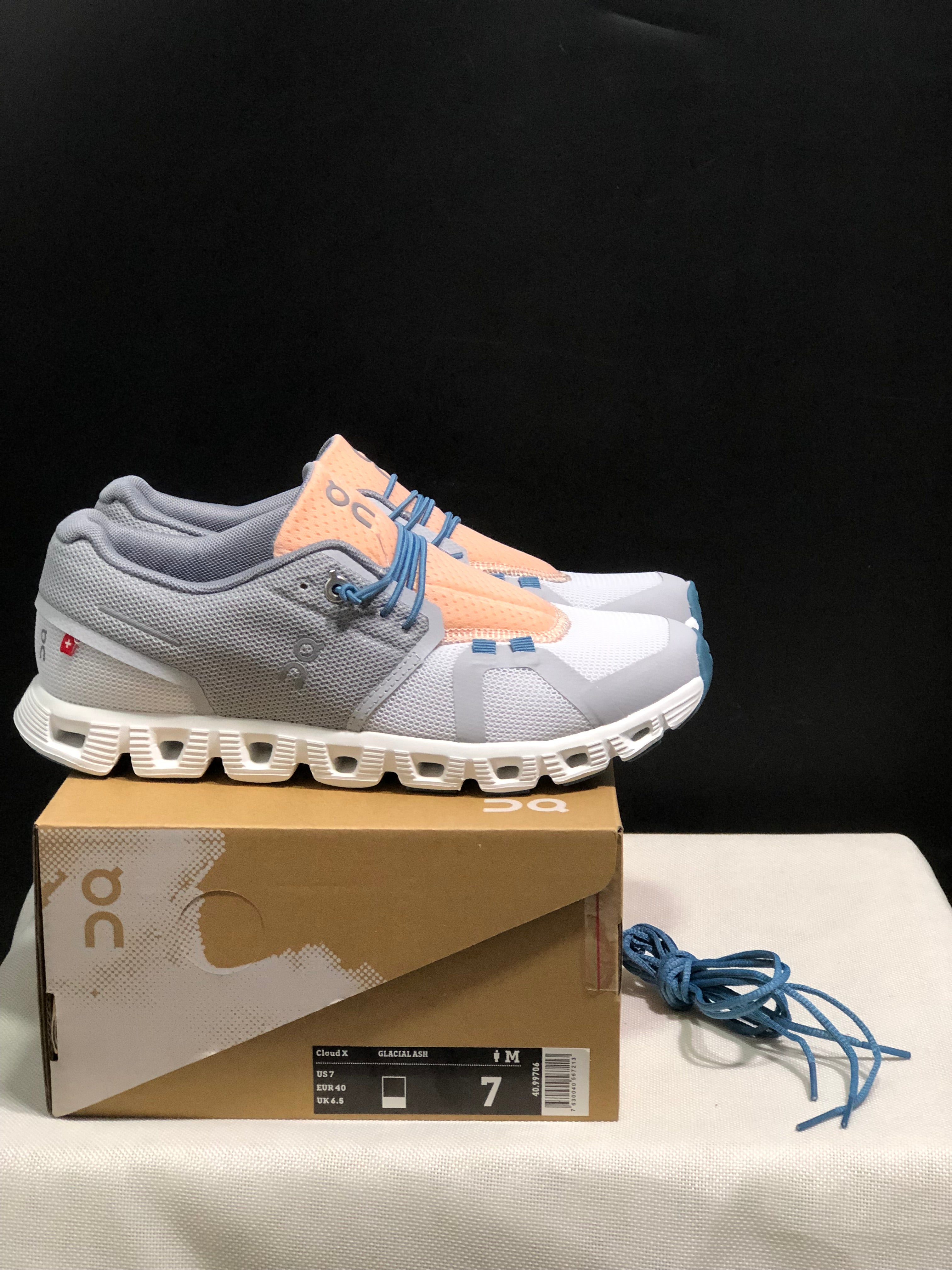 On Cloud 5 Glacier gray + natural white